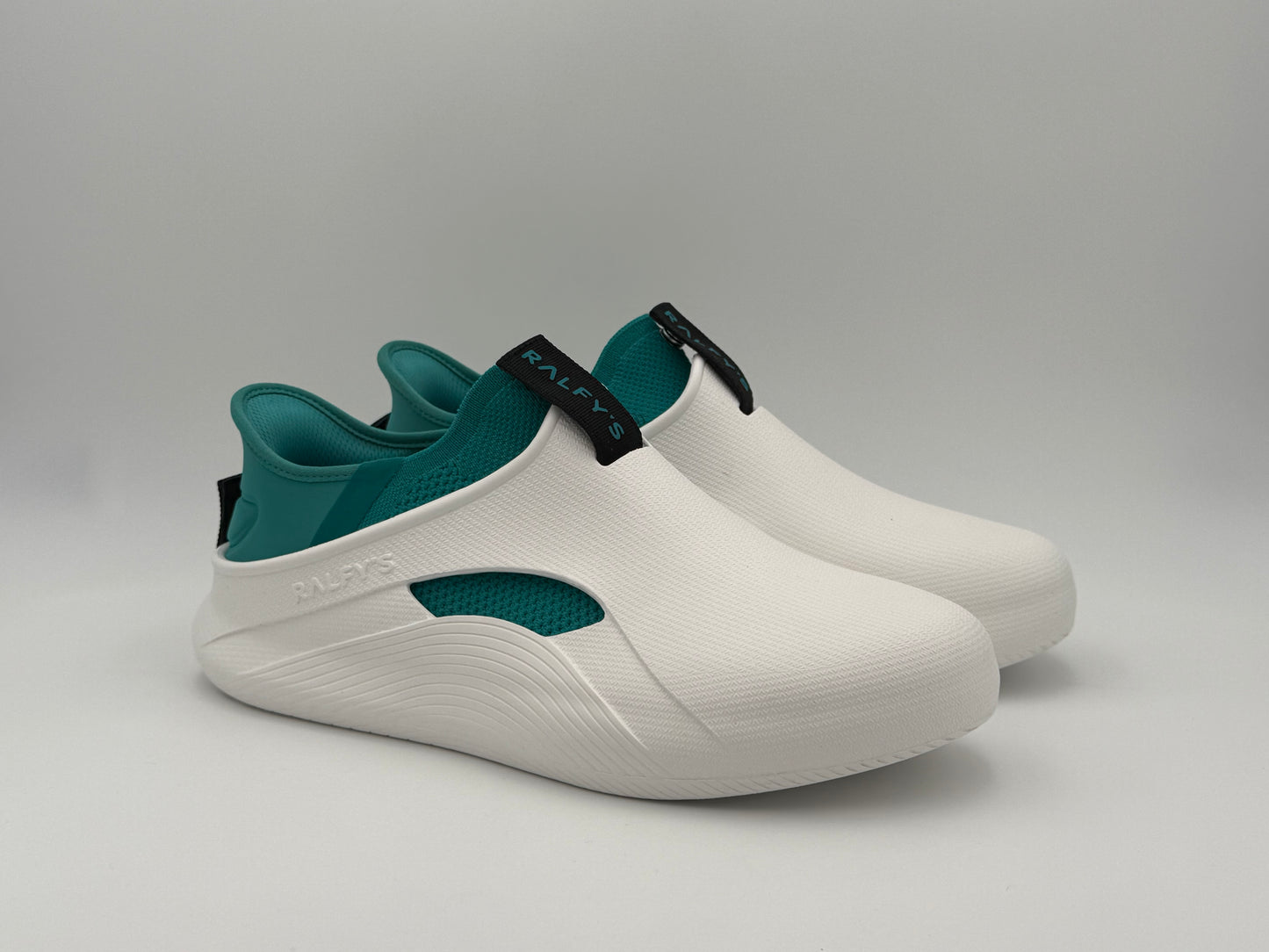 RALFY'S N1 White/Teal Combo