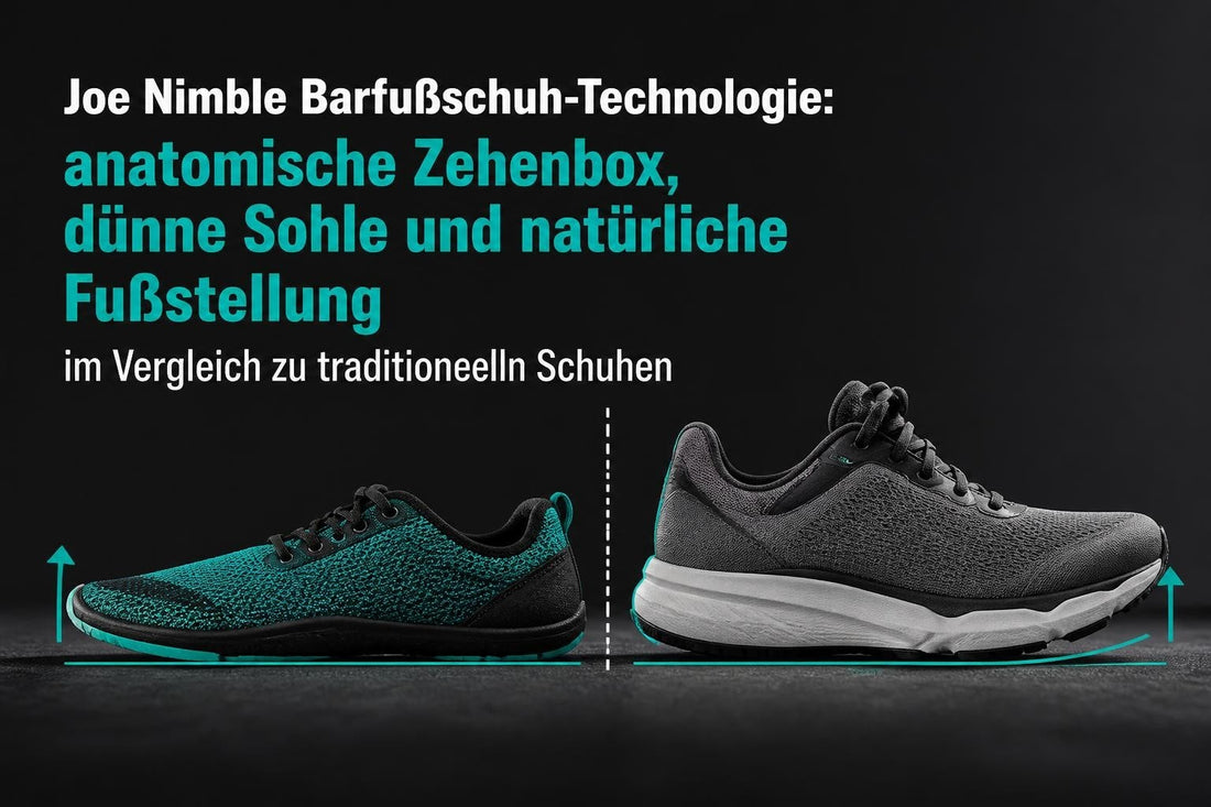 Joe Nimble Schuhe: Innovation und natürliches Laufgefühl