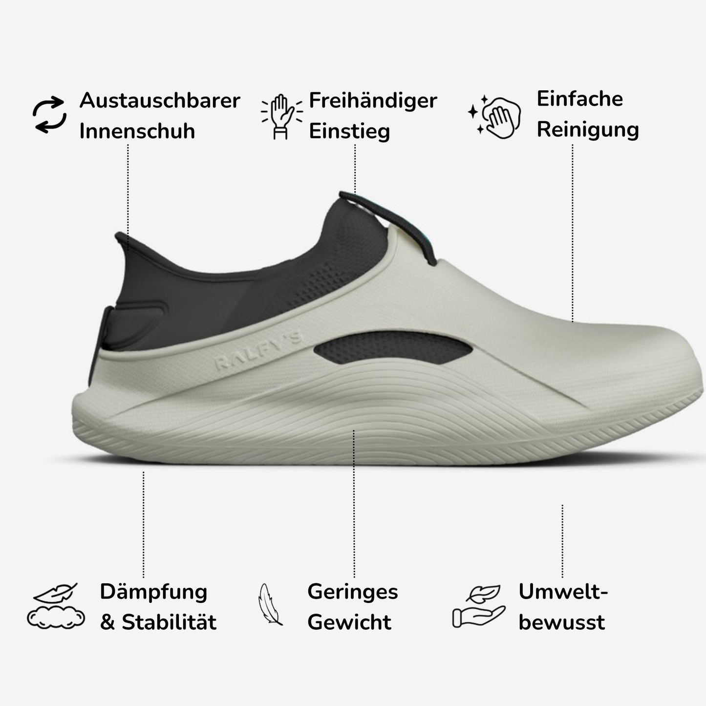 N1 Vorteile Infografik – Grau/Schwarz