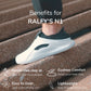 RALFY'S N1 Grau/Navy – modularer Komfortschuh für Pflege & lange Schichten