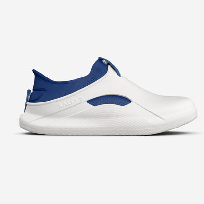 RALFY'S N1 Weiß/Navy – modularer Komfortschuh für Pflege & lange Schichten