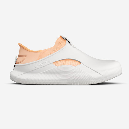 RALFY'S N1 Weiß/Apricot – modularer Komfortschuh für Pflege & lange Schichten