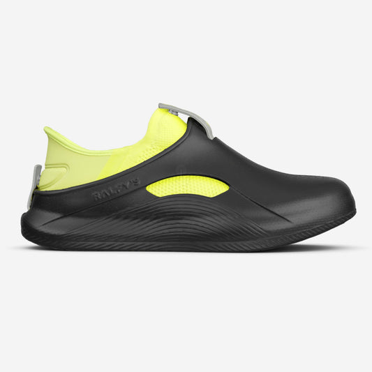 RALFY'S N1 Schwarz/Gelb – modularer Komfortschuh für Pflege & lange Schichten