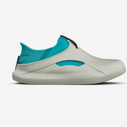 RALFY'S N1 Grau/Türkis – modularer Komfortschuh für Pflege & lange Schichten