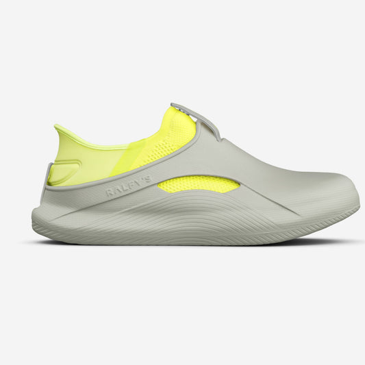 RALFY'S N1 Grau/Gelb – modularer Komfortschuh für Pflege & lange Schichten