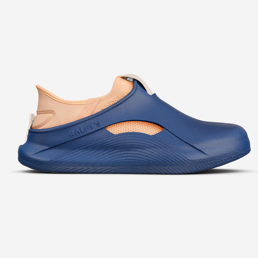 RALFY'S N1 Navy/Apricot – modularer Komfortschuh für Pflege & lange Schichten