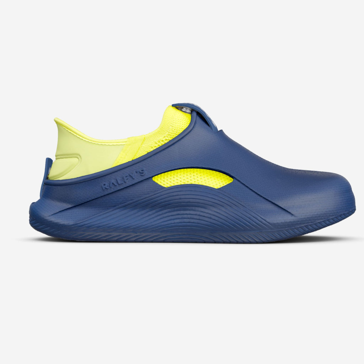 RALFY'S N1 Navy/Gelb – modularer Komfortschuh für Pflege & lange Schichten