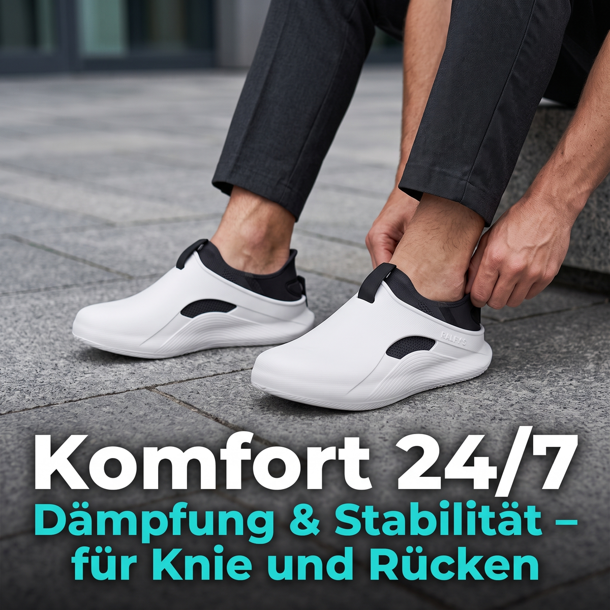 Komfort 24/7 – Dämpfung und Stabilität schont die Knie und entlastet den Rücken